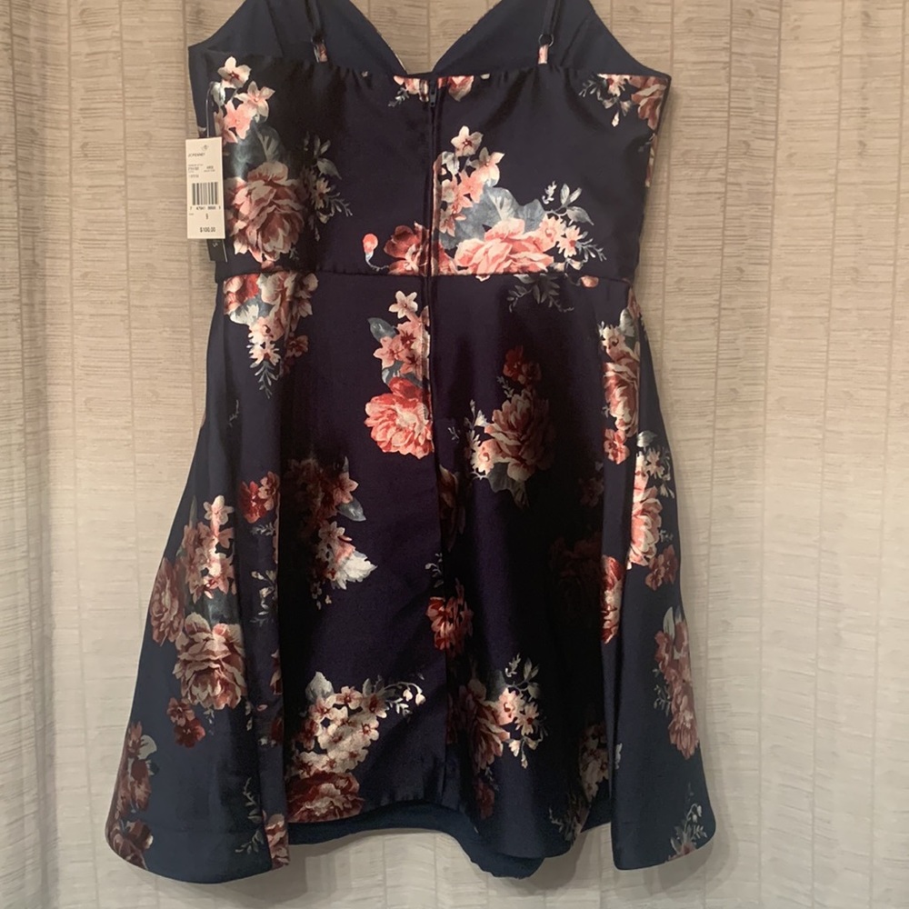 NWT- Speechless- Navy Homecoming Dress - Picture 3 of 4